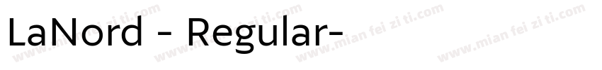 LaNord - Regular字体转换